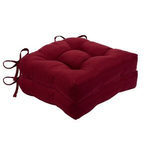 Achim Home Furnishing Chase Chair Pads Burgundy Solid Modern Kitchen Dining